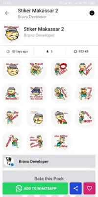 Stiker Bugis Makassar Untuk Wh android App screenshot 0