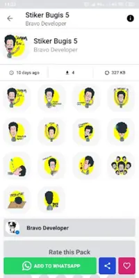 Stiker Bugis Makassar Untuk Wh android App screenshot 1